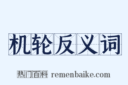 机轮反义词是什么意思的图片